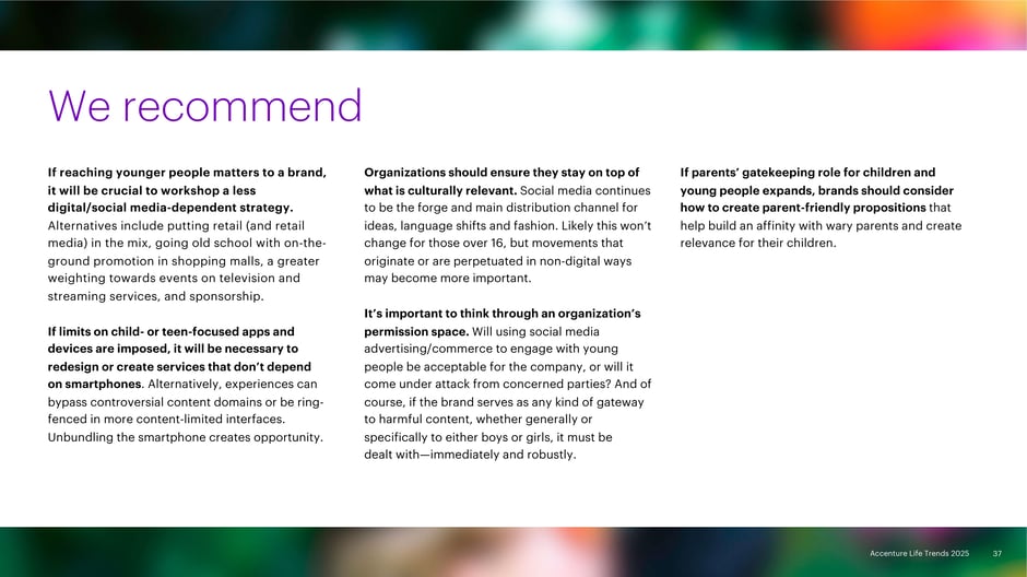 Practical recommendations for brands