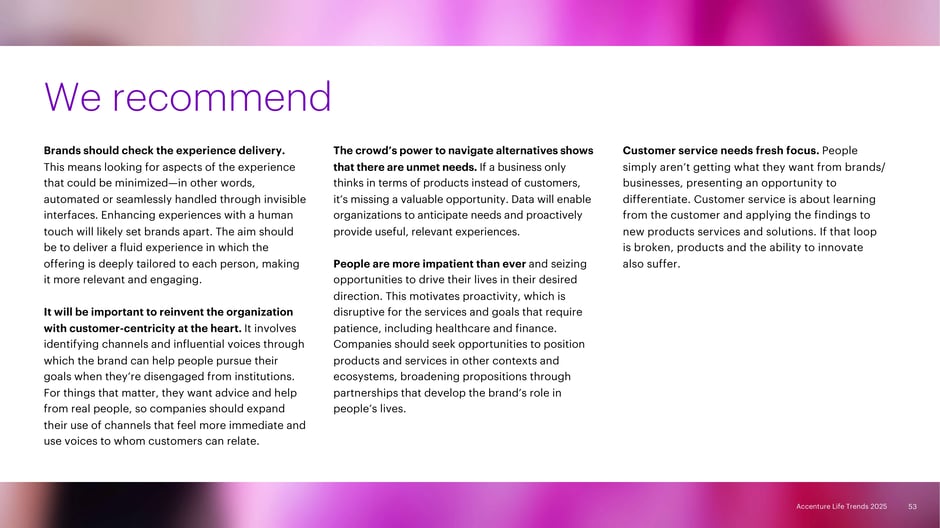 Recommendations for brands to reduce friction