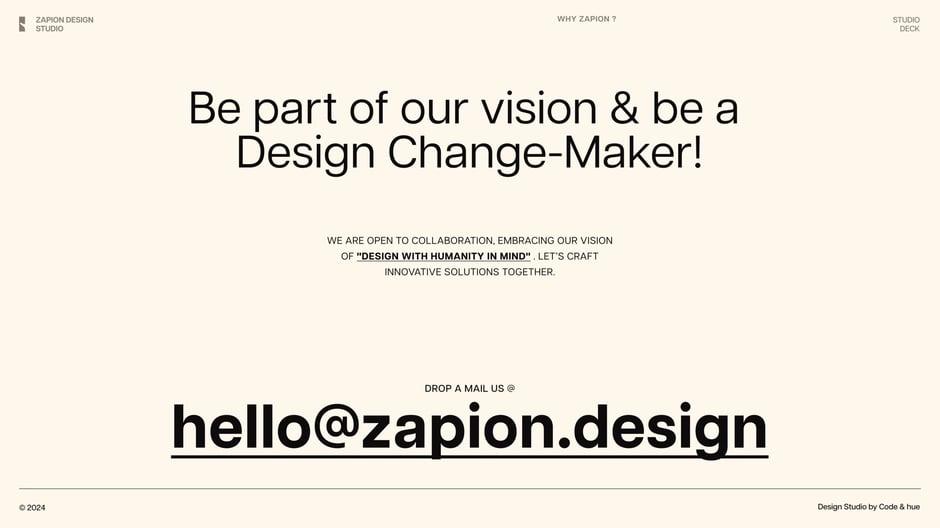 Zapion Design Studio: hello@zapion.design