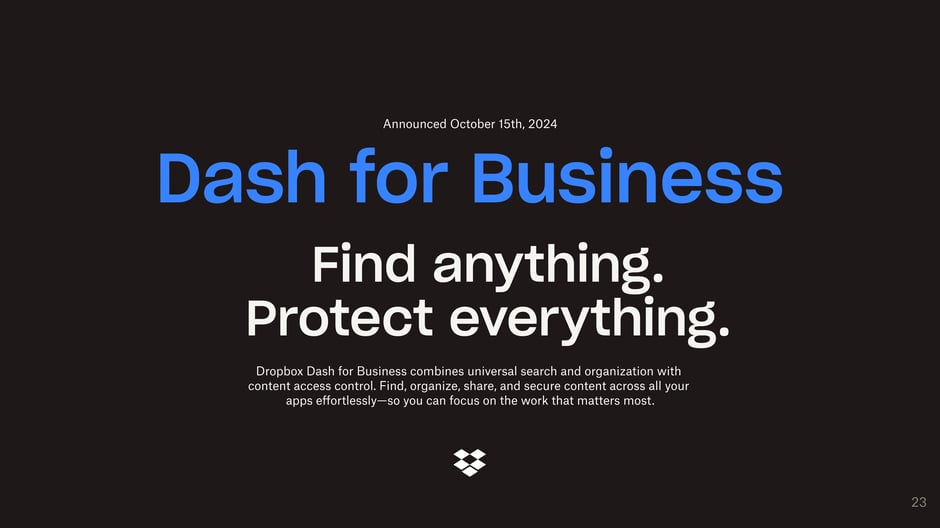Dash for Business: Find anything. Protect everything