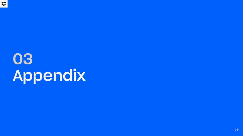 Section header introducing the appendix, which contains supplemental schedules, reconciliations