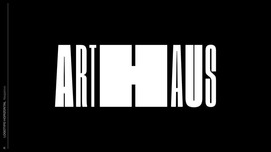 Logotipo horizontal: negativo