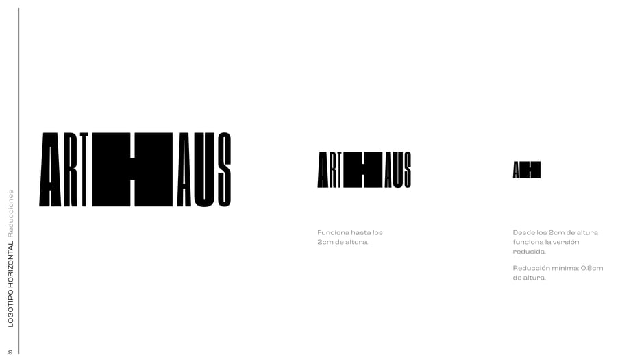 Reducciones: tamaños mínimos del logotipo