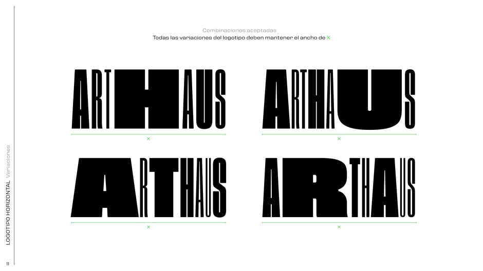Horizontal variations must maintain width X