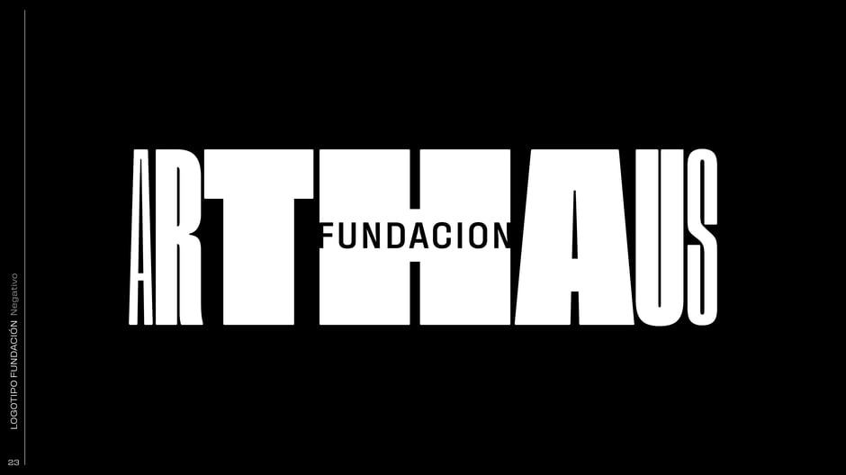 Logotipo Fundación: versión negativa