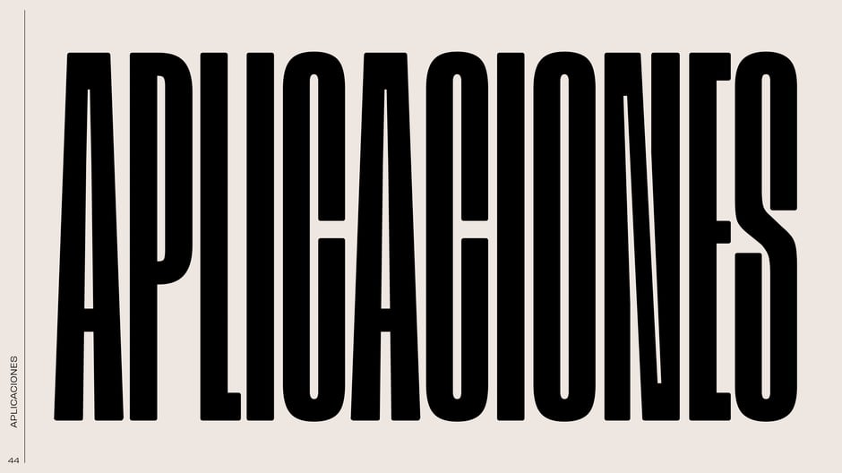 Titular tipográfico de gran escala (APLICACIONES)