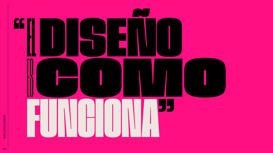 Cita tipográfica aplicada: «El diseño es como funciona»