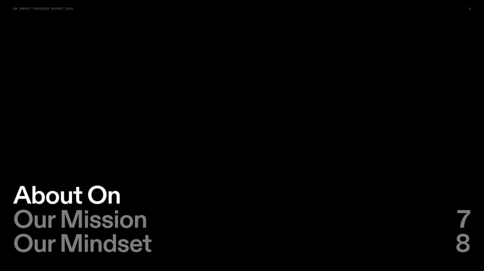 About On: Our mission and mindset