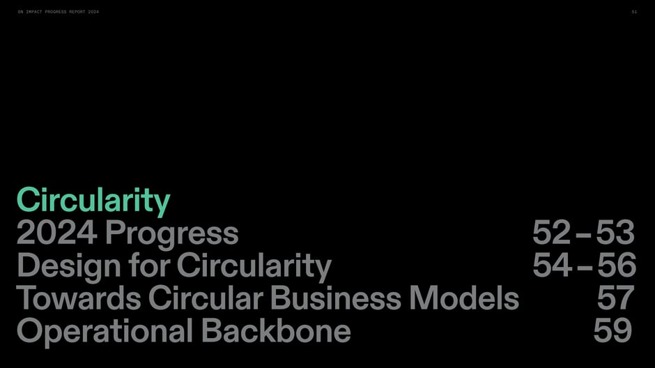 Circularity: 2024 progress and chapter overview