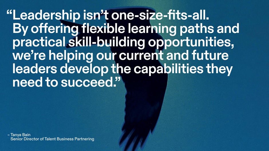 Quote from Tanya Bain, Senior Director of Talent Business Partnering