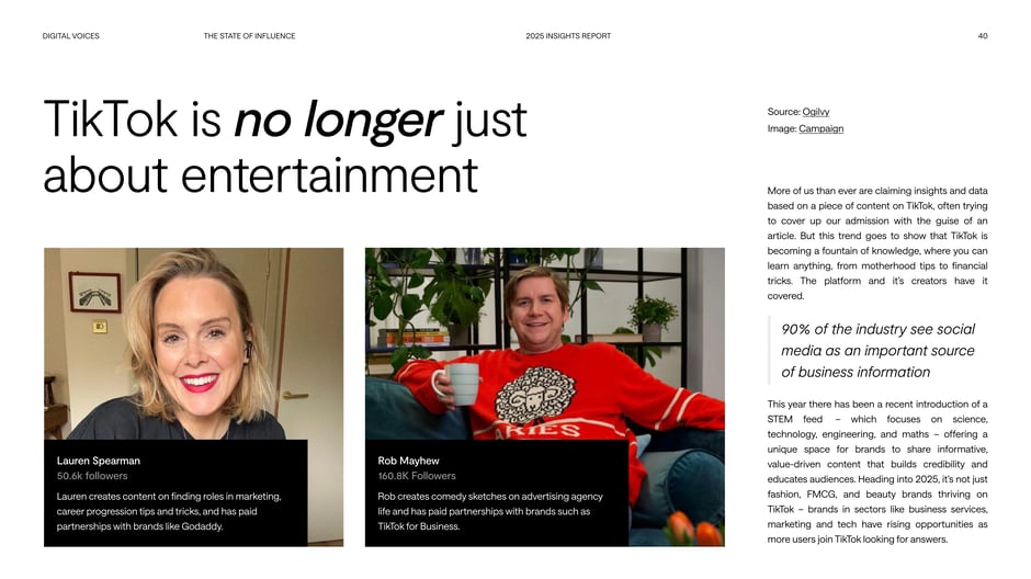 TikTok is no longer just about entertainment