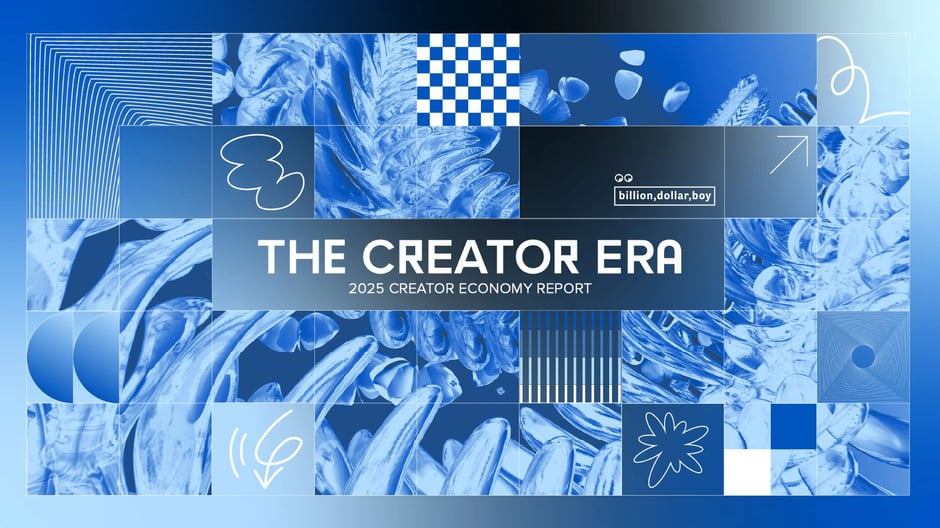 Billion Dollar Boy Creator Era Report 2025 — cover slide