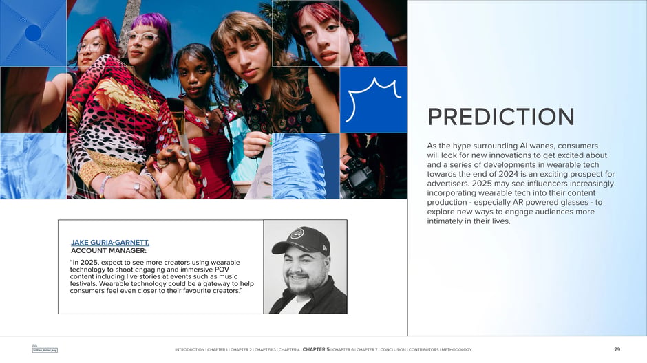 Prediction: Wearable tech will enter creator production