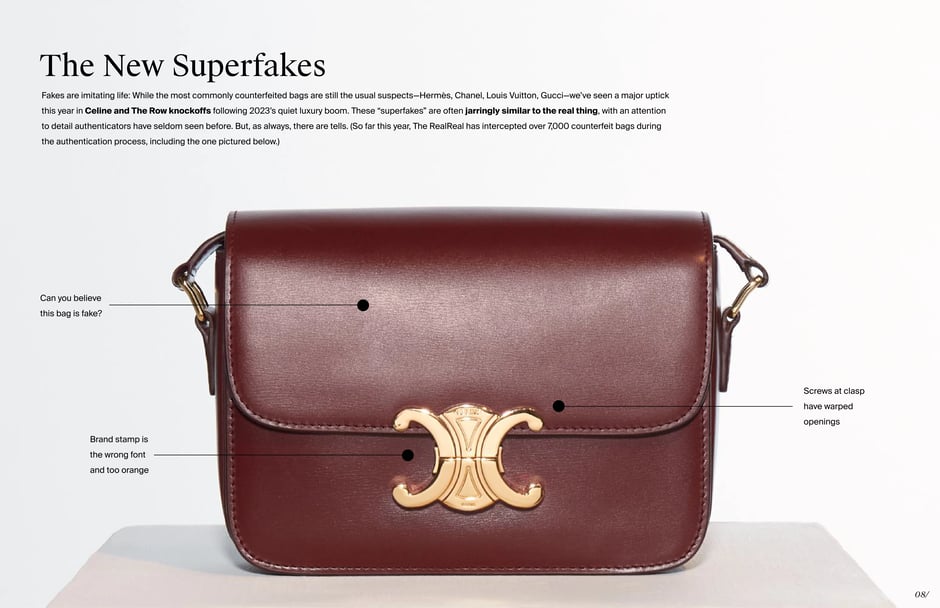 Superfakes target Celine and The Row as counterfeits grow harder to spot