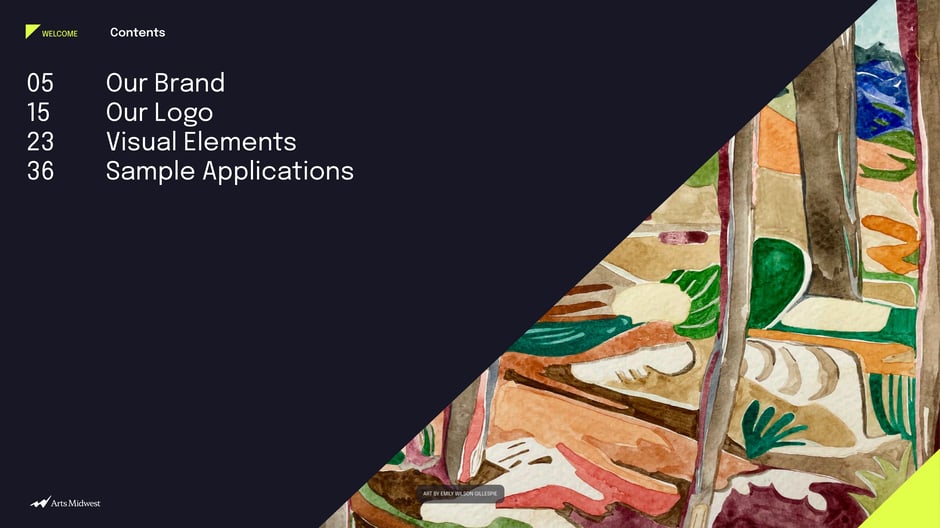 Arts Midwest Brand Guidelines 2025 — slide preview 4