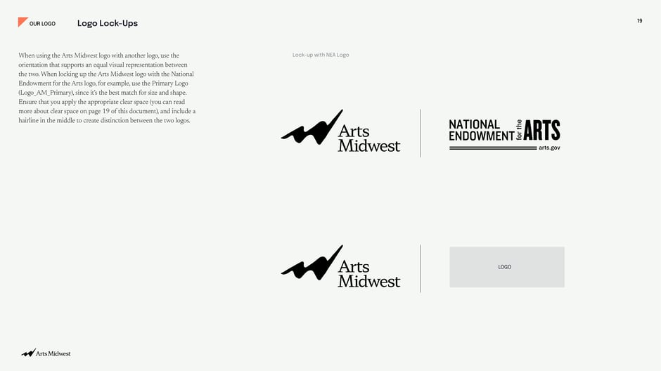 Logo lock‑ups with partner marks