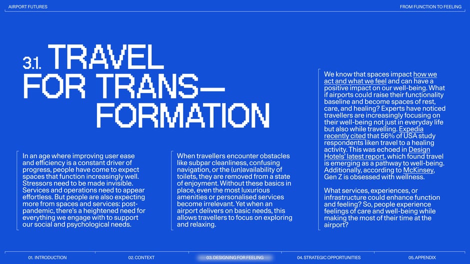 3.1 Travel for transformation