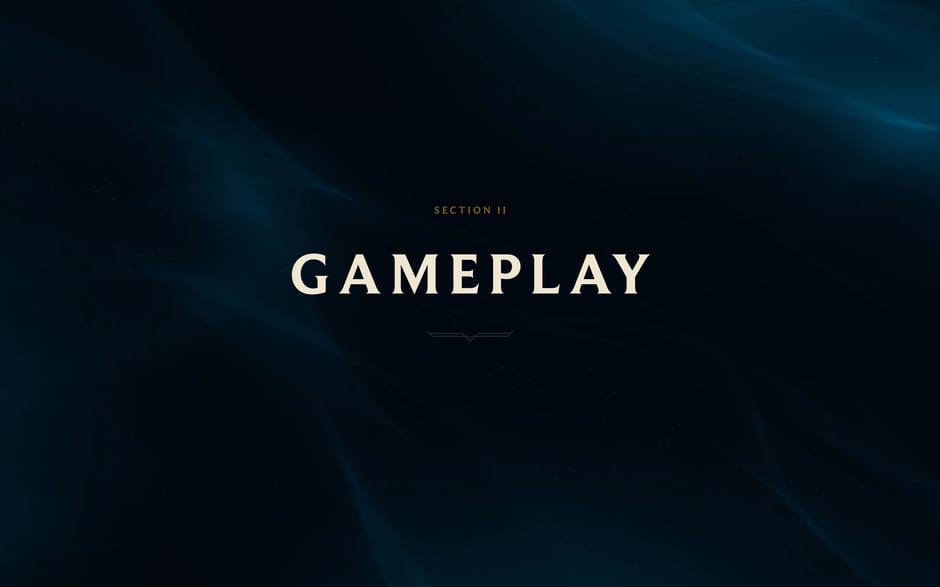 Section II heading introducing gameplay-focused guidance for VFX
