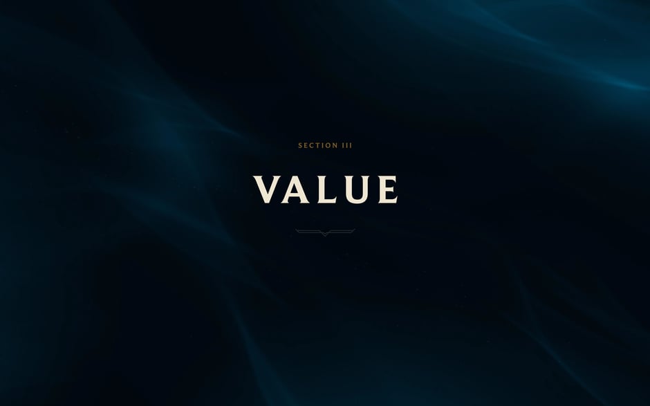 Section header introducing 'Value' principles for controlling brightness, contrast
