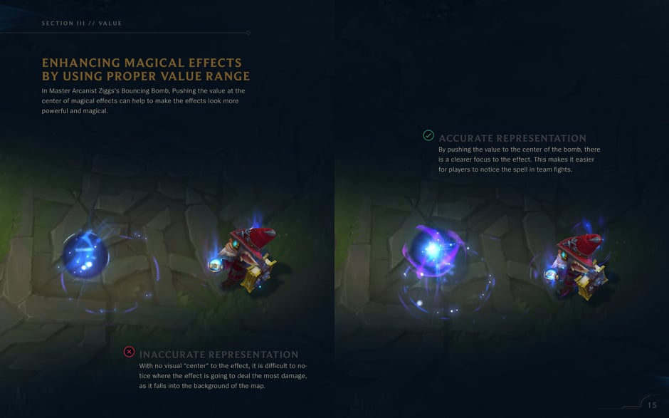 Enhancing magical effects by using proper value range