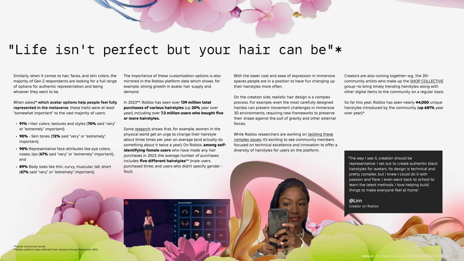 Life isn't perfect but your hair can be