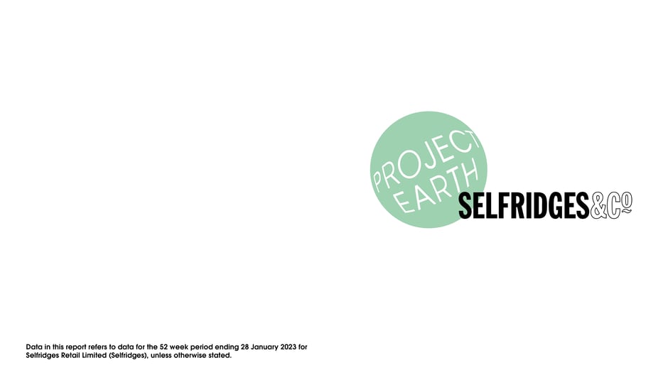 Selfridges Project Earth Report 2023 — slide preview 2