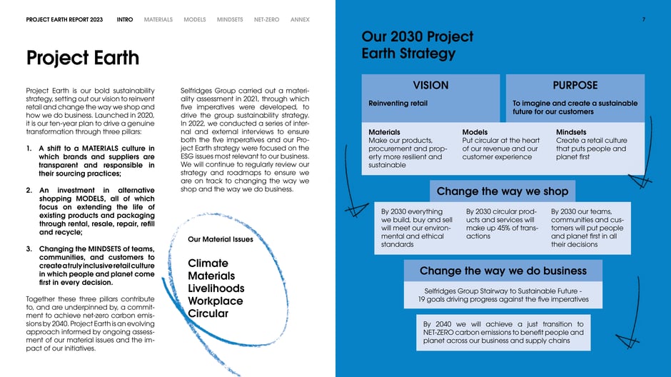 Project Earth: strategy and pillars