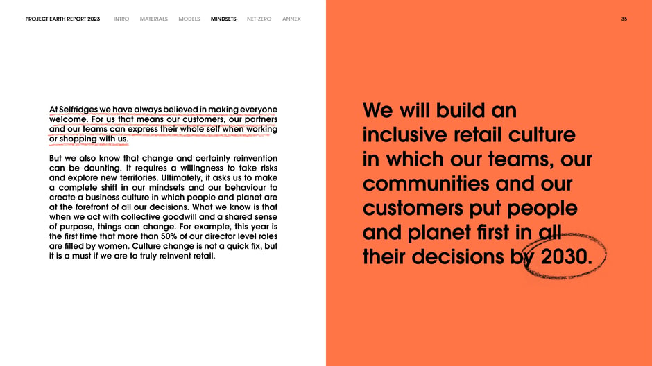 Build an inclusive retail culture by 2030