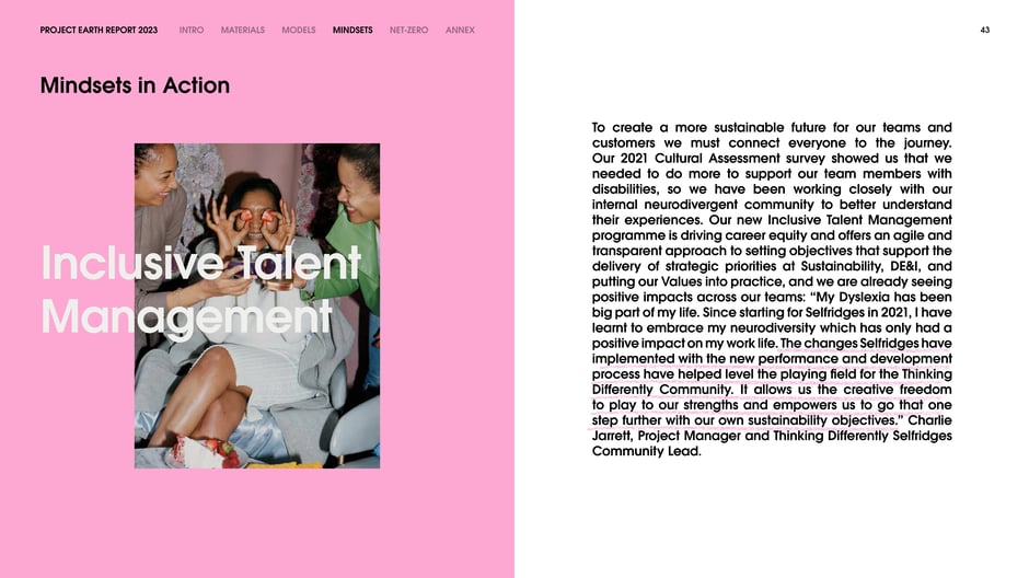 Describes a new Inclusive Talent Management programme launched