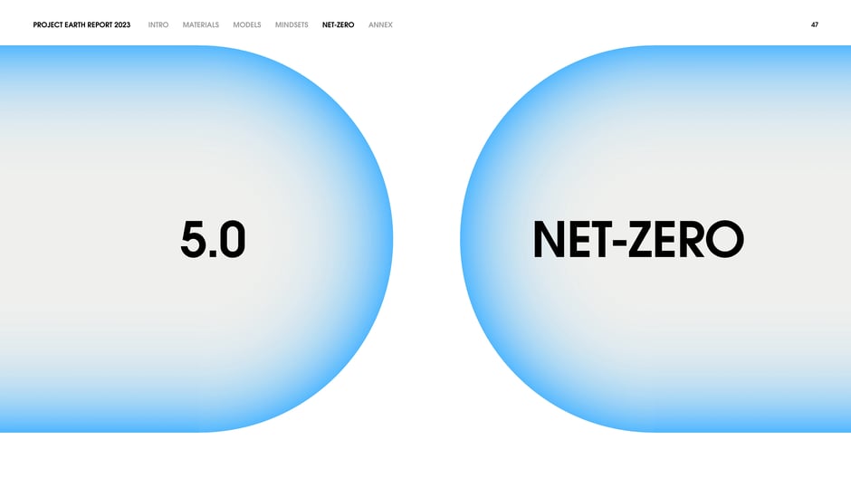 Section opener introducing the Net‑Zero chapter and the programme's current