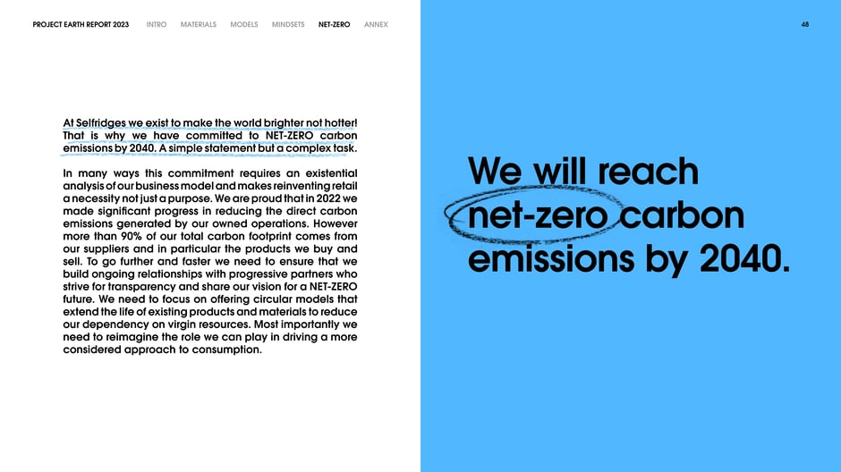 We will reach net‑zero carbon emissions by 2040