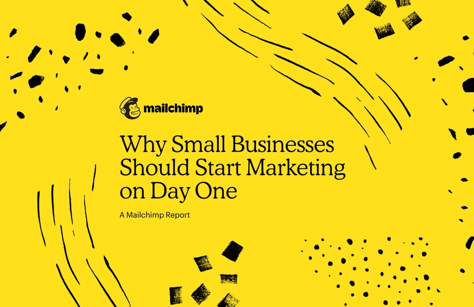 Mailchimp Small Business Marketing Report — cover slide