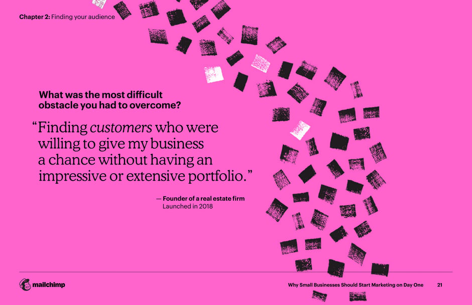 Finding customers without an extensive portfolio