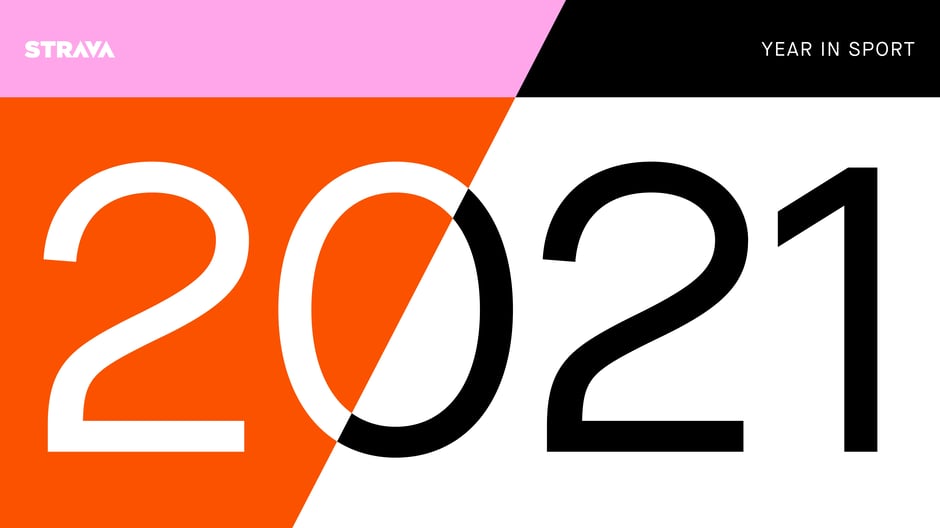 Strava Year in Sport 2021 — cover slide