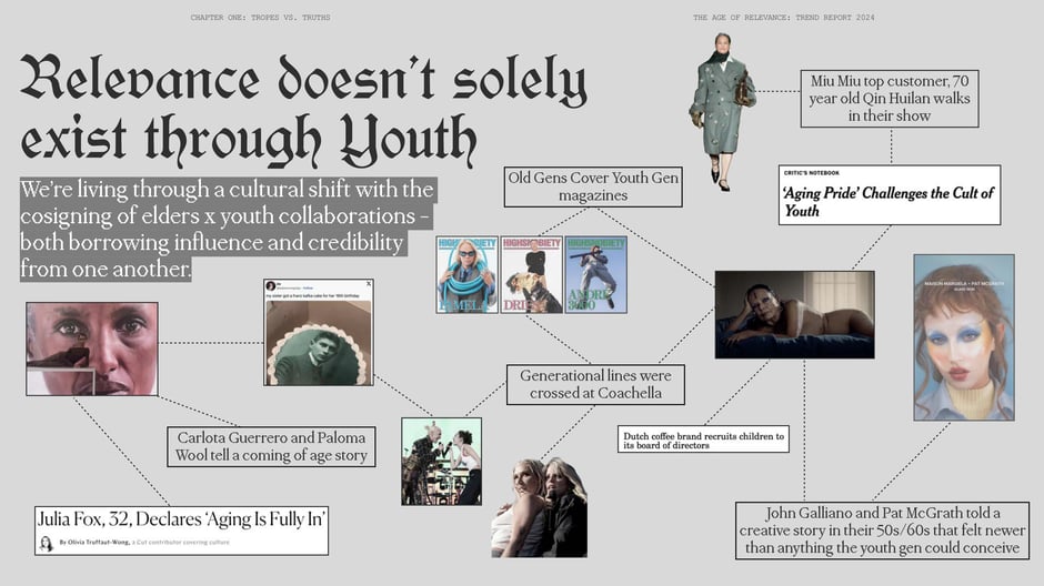 Relevance doesn't solely exist through youth
