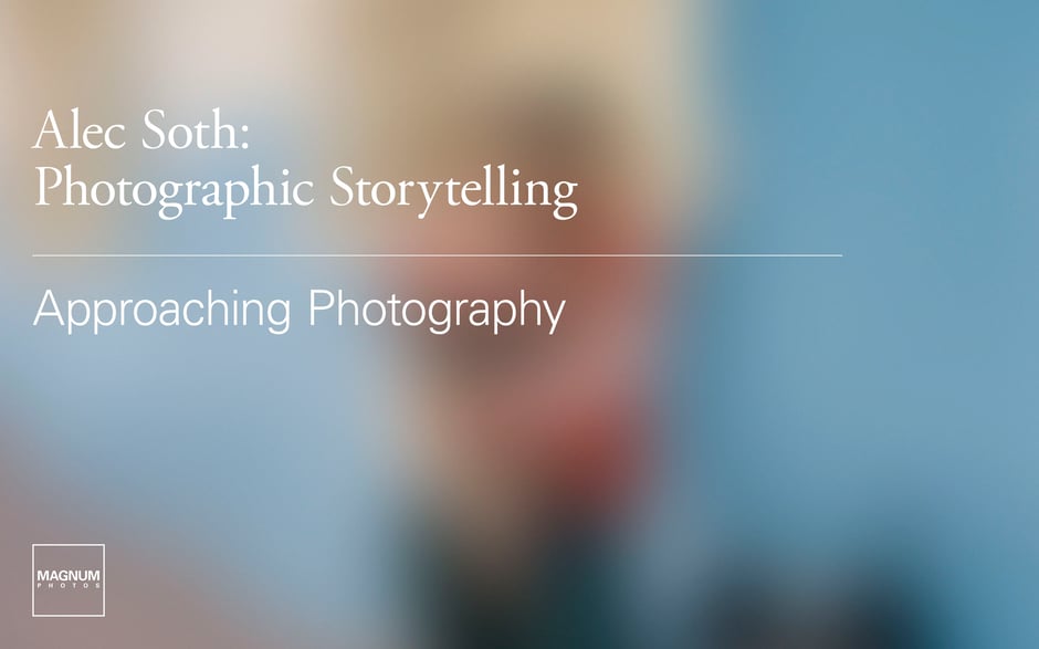 Alec Soth: Photographic Storytelling — cover slide