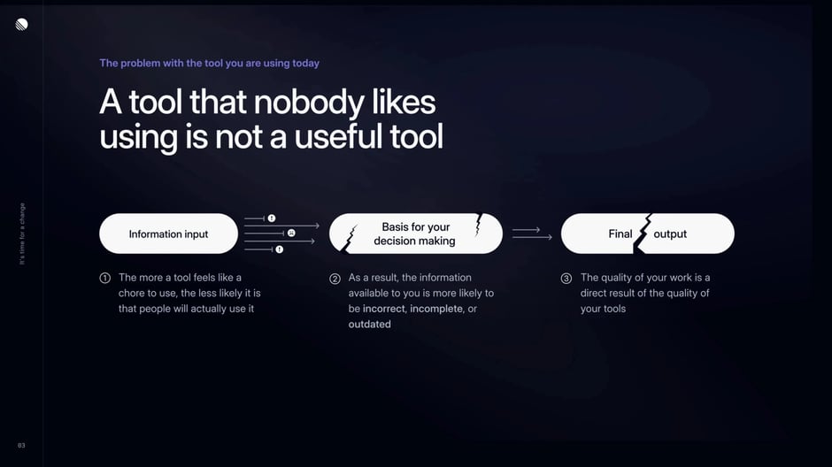 Unloved tools produce incomplete data and worse decisions