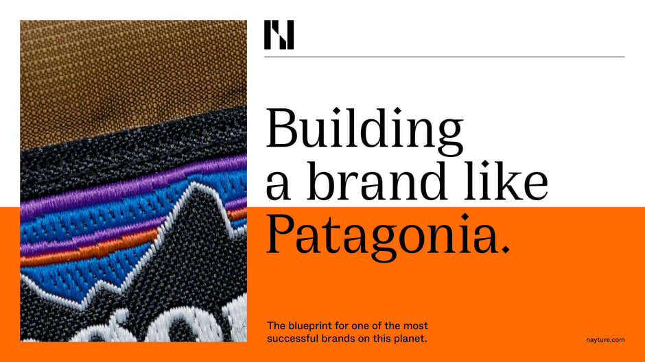 Building a Brand Like Patagonia — cover slide