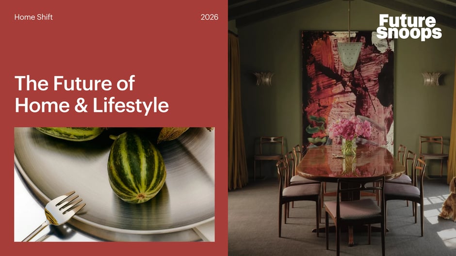 Future Snoops Trend Report 2026 — cover slide