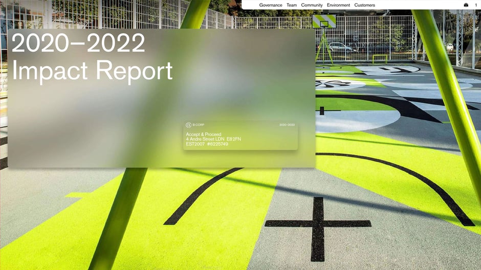 Accept & Proceed Impact Report 2020–2022 — cover slide
