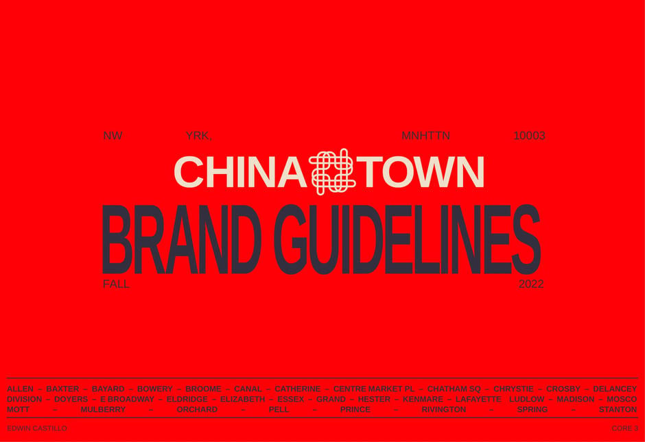 Chinatown Brand Guidelines 2022 — cover slide