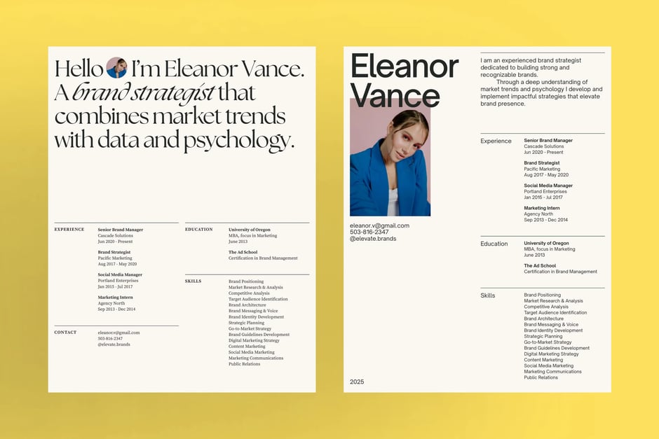 Minimalist Canva Resume Template, preview 2