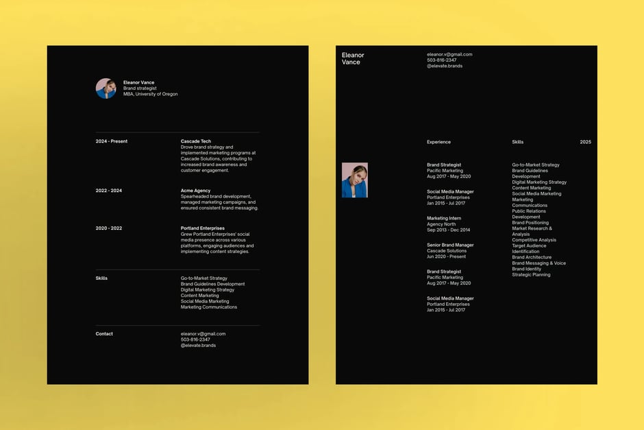 Minimalist Canva Resume Template, preview 5