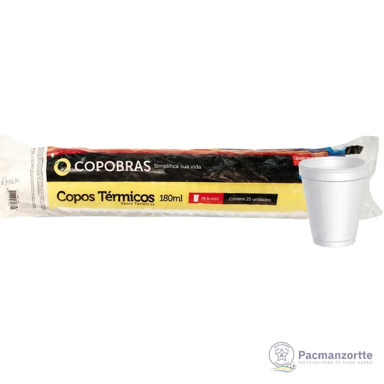 Copo de Isopor 180ml Copobras miniatura 2