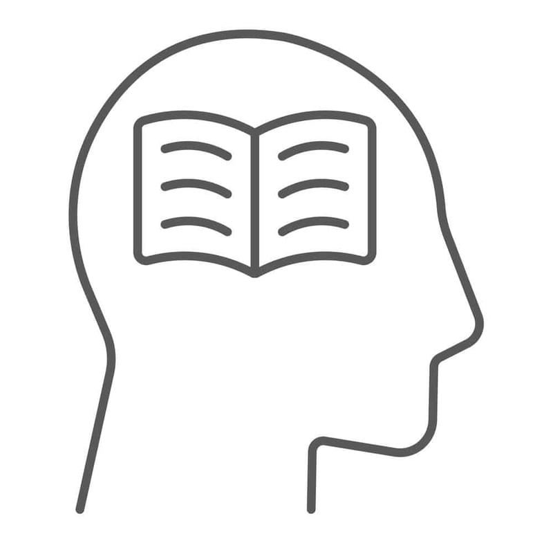 book in head