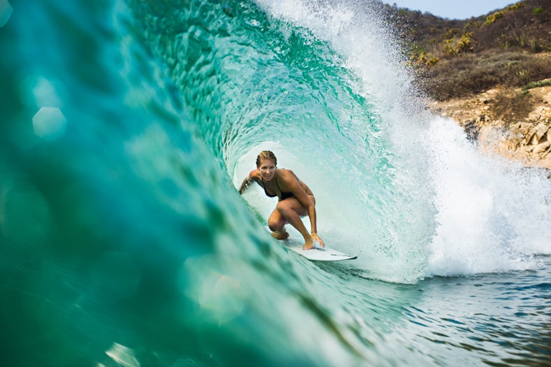 surfer barrel