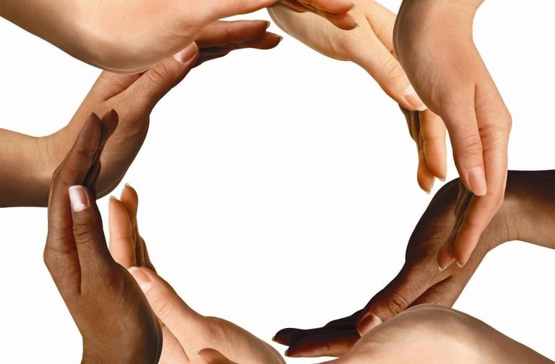 connection hands