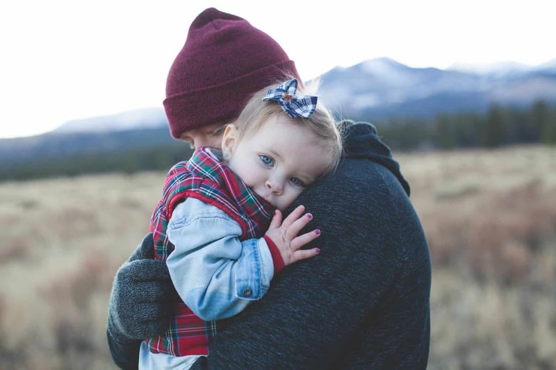 man carrying a baby Empathy