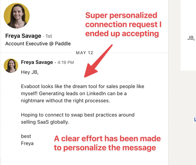 beispiel einer personalisierten linkedin kontaktanfrage