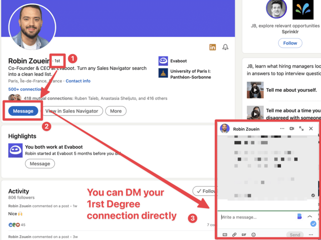 1. linkedin Bedeutung